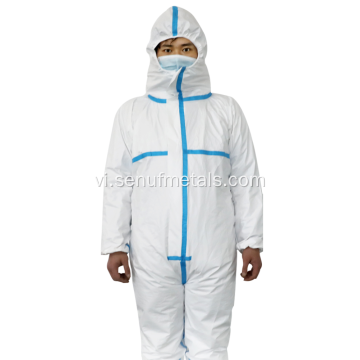 ppe toàn thân cách ly bảo vệ phù hợp coverall dùng một lần